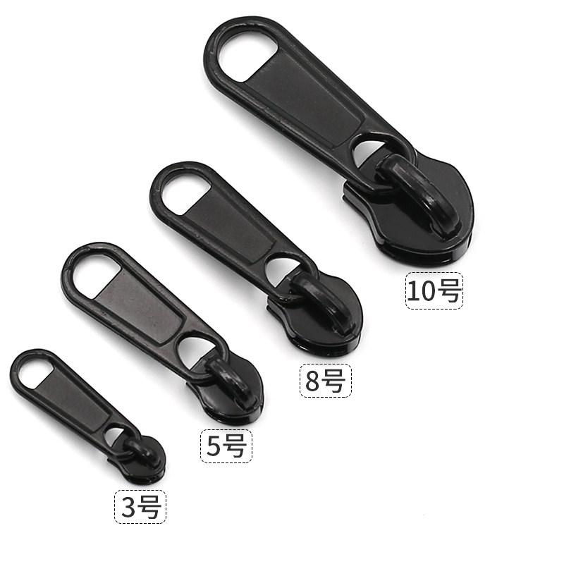 New thickened metal nylon laced head No. 3 5 8 No. 8 10 pull head covered bag pull-lock accessories