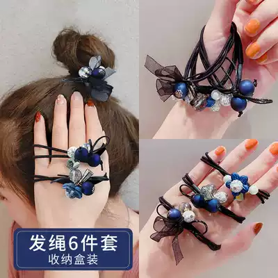 New 21 Korean Hairband exquisite set hair ponytail Hairband rubber band cute fresh
