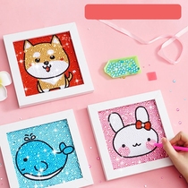 Zodiac childrens diamond painting cartoon animal handmade diy making small diamond stickers girl birthday gift