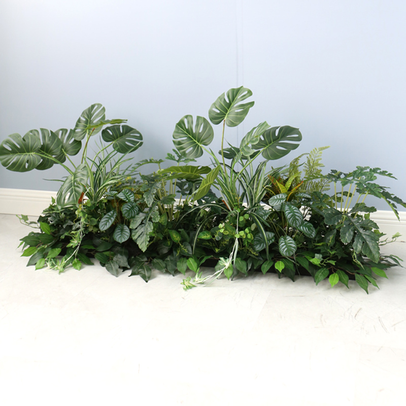 Simulation flower box plant trough flower commercial street shop company sample house exhibition center lobby outside swing partition greening flower bed flower art