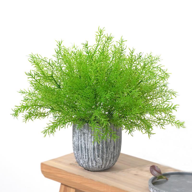5-fork beam asparagus simulation plant wall material project green scene decoration home decoration photography decoration