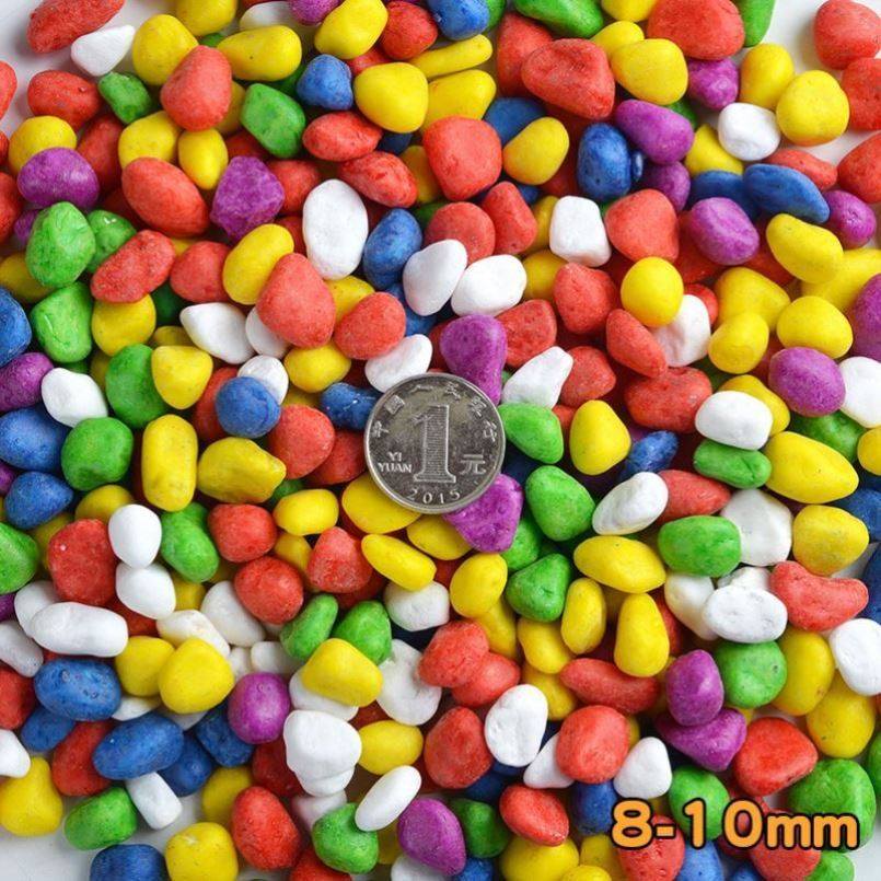 Colorful colorful stone five-color stone ceramsite potted plant gardening supplementary decoration 5 pounds of irregular pebbles
