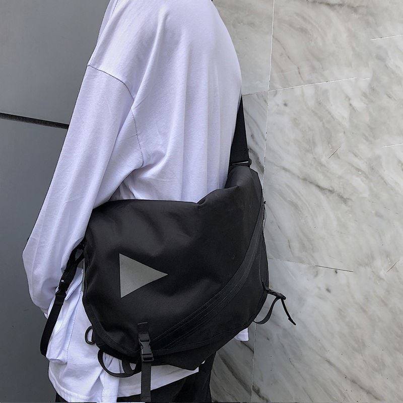 i-Hang n New Skip Body Capacity Retro Street S Leisure Tide Skyti Long Beam Single Shoulder Pack