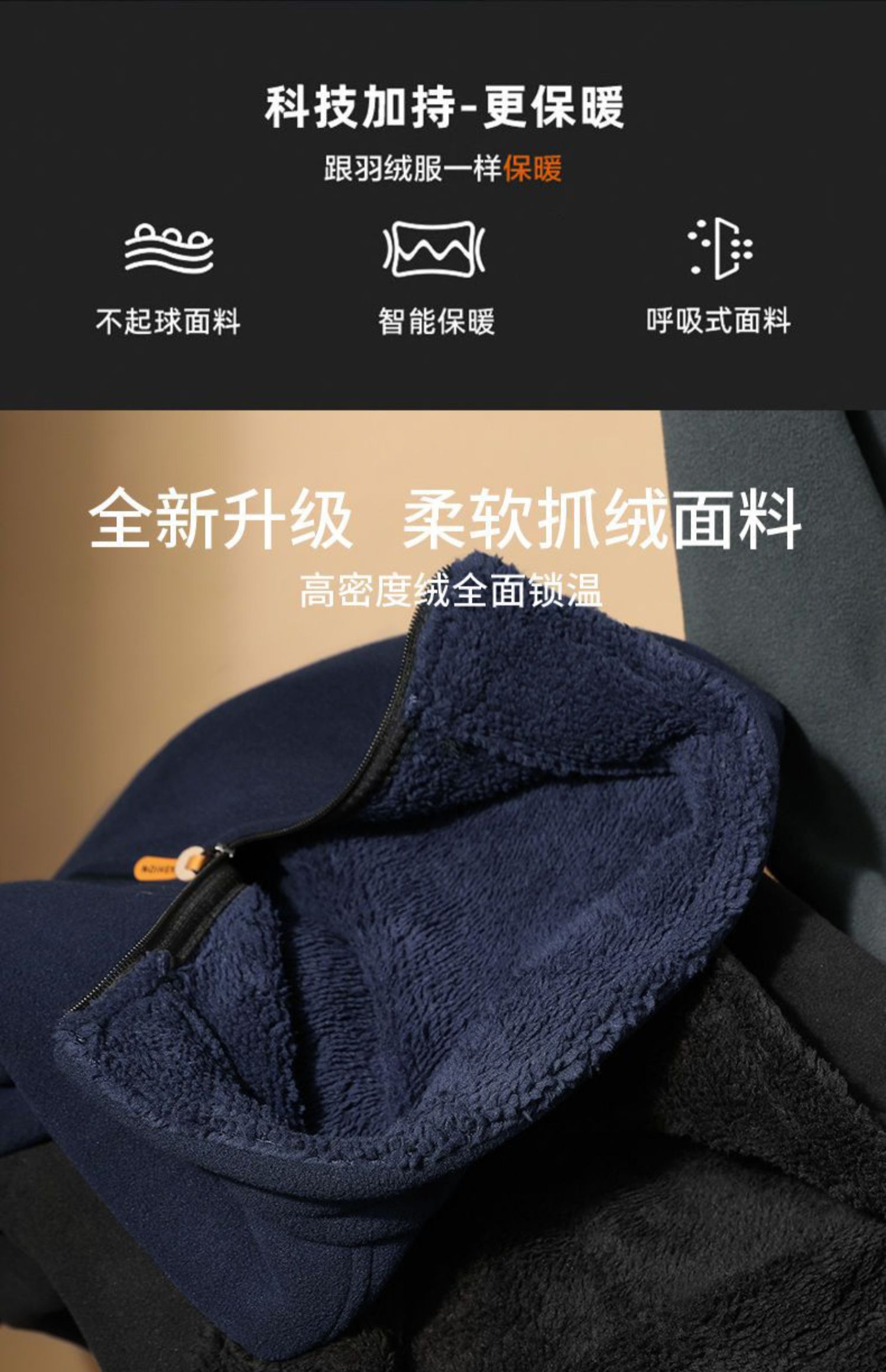波司登旗下，同价双11：雪中飞 男士双面绒抓绒衣 79元包邮 值值值-买手聚集的地方