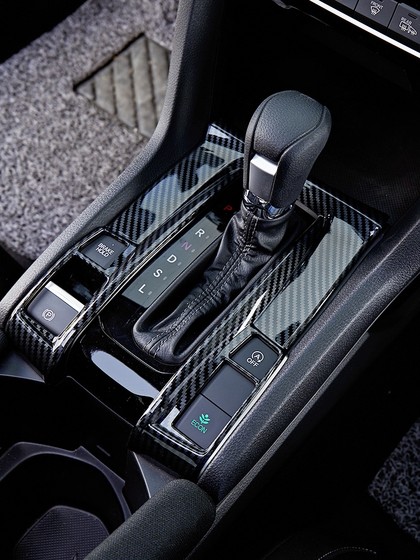 适用十代思域专用车内改装饰碳纤纹档位出风口排档套方向盘门板贴