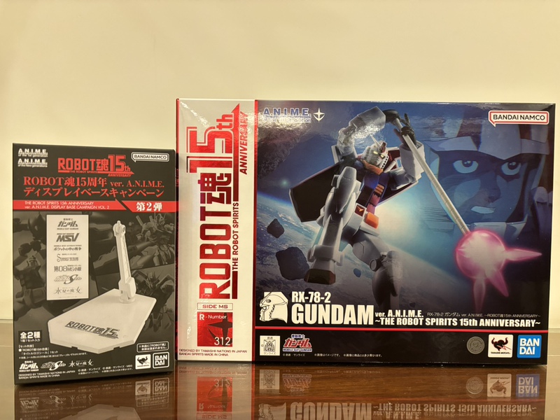 Bandai Robot魂初代高达 Rx-78-2 Anime 15Th Anniversary Edition in Stock