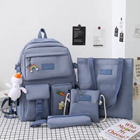 Синий комплект, значок, подвеска, 4 предмета