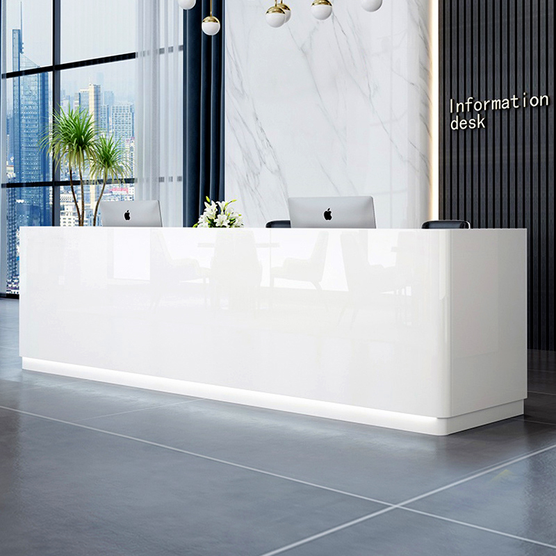 Company front desk simple modern beauty salon bar cashier corporate welcome paint front desk reception desk