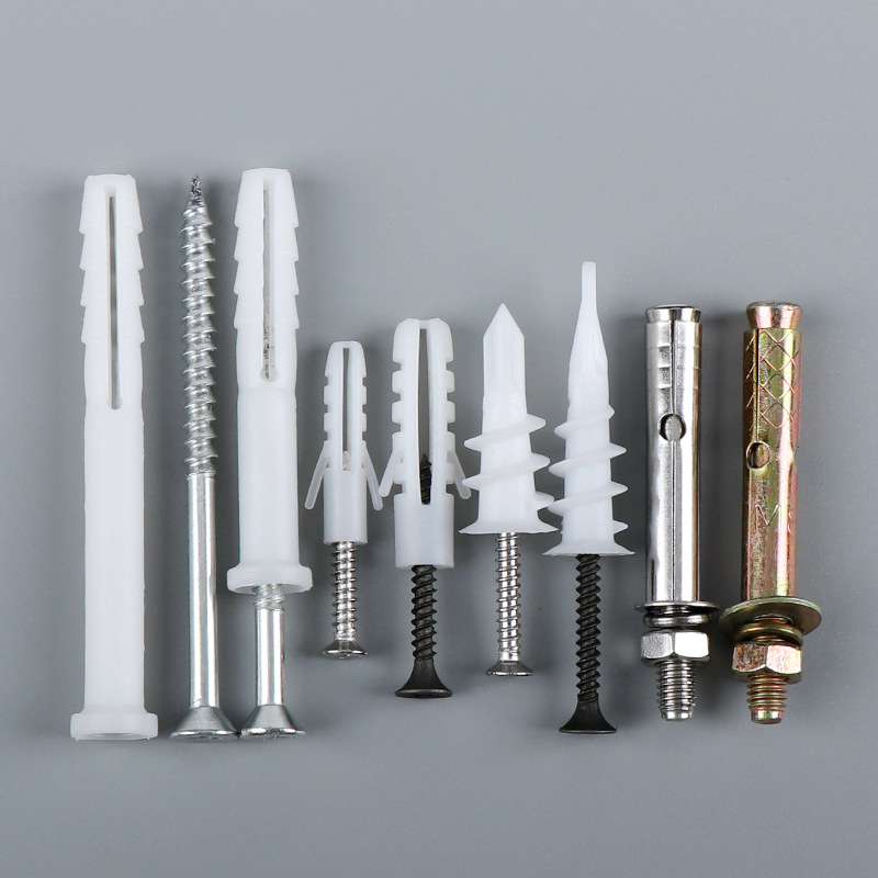 Stainless steel expansion screw wall cold-rolled galvanized expansion screw white plastic puffy tube manufacturer direct