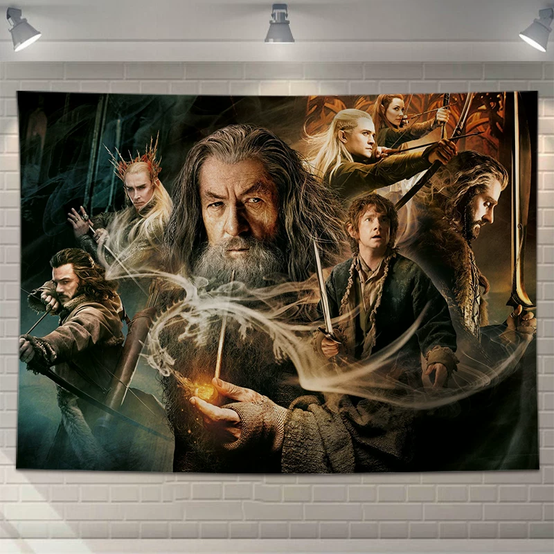 Палочка висит Гарри Поттер, фоновая ткань, интерьер для комнаты INS Bar, декор стены, спальня Фабер, общежитие Хоббит
