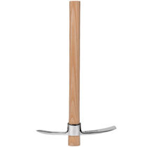 Stainless steel cross pick hoe pile digging special tool small foreign pick pick ax tree root pick outdoor pure steel sheep pick