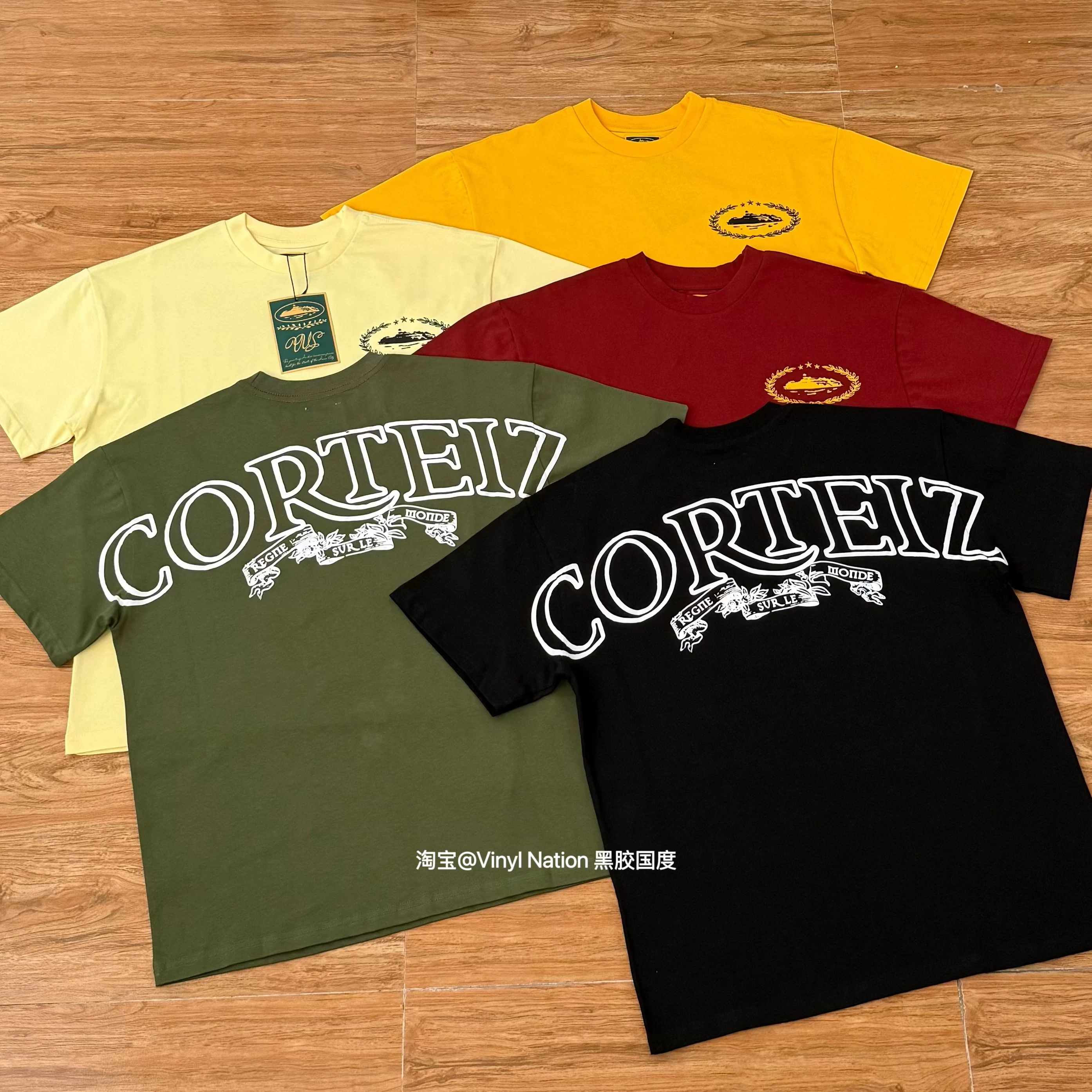 Corteiz Royale Alcatraz Island street hip-hop свободная хлопковая футболка с короткими рукавами для лета UKDRIPDRILL