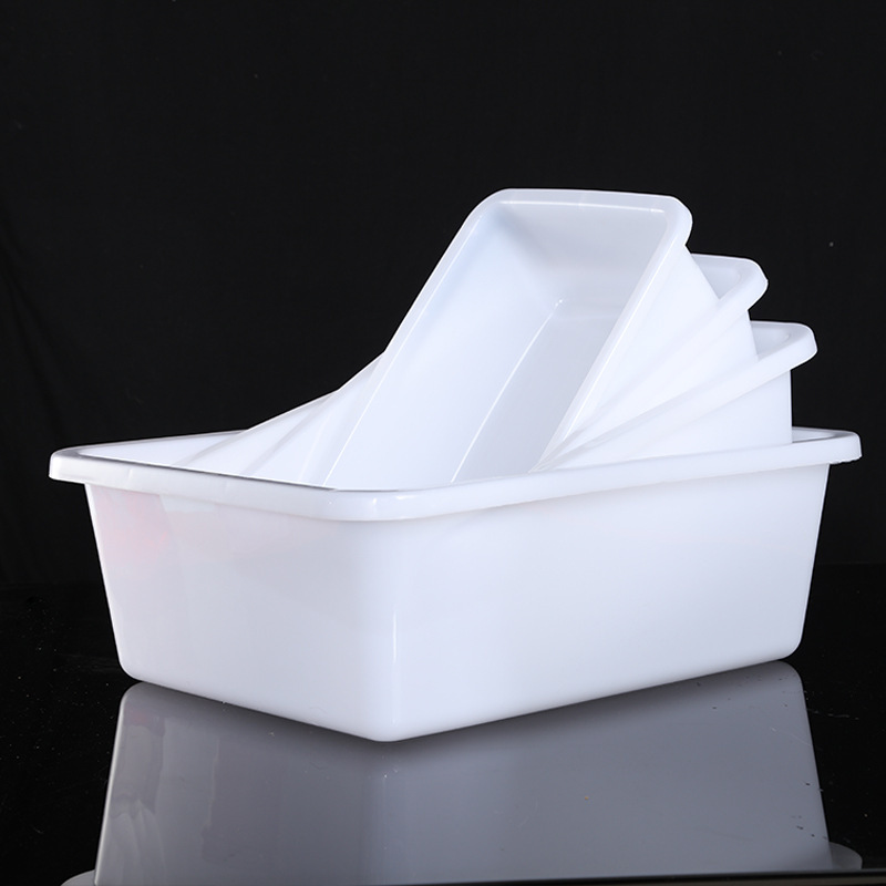 Thickened Plastic Box, Rectangular, Without Lid, Commercial Canteen Food Storage and Preservation Box, Spicy Hot Pot Freezer Container Thickened Plastic Box, Rectangular, Without Lid, Commercial Canteen Food Storage and Preservation Box, Spicy Hot Pot Freezer Container