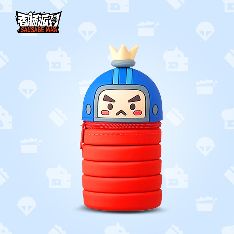 Sausage Party Game Perimeter Styling Telescopic Pen Holder Pencil Case Pen Bag Toy Paparazzi 61 Children's Day Gift