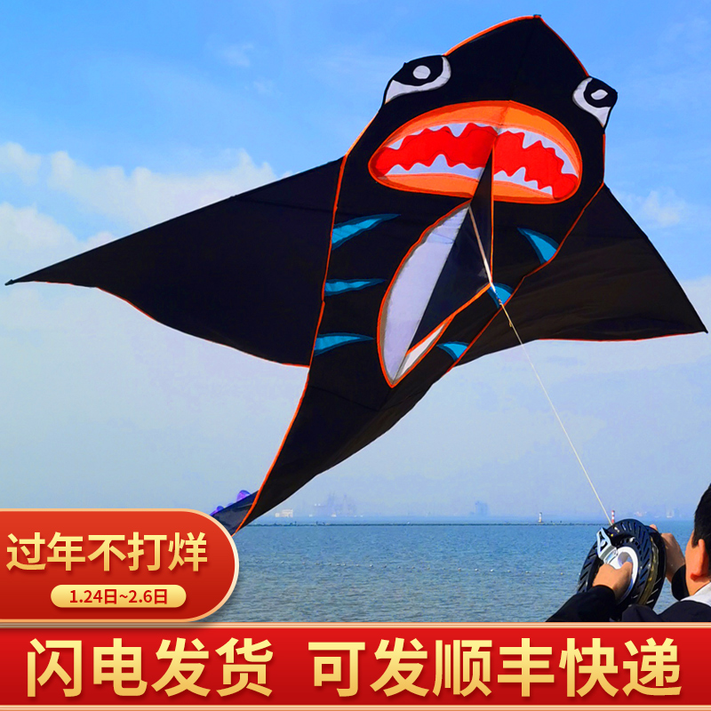 Lu Yi 2021 new new shark kite triangle long tail breeze easy to fly adults special children factory direct sales