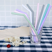 Disposable silicone colorful multi-purpose creative beverage straws ready-made manufacturer