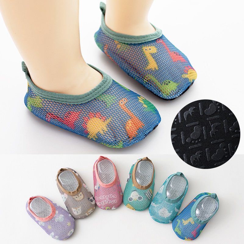 Baby floor socks spring summer style children's breathable mesh early education non-slip bottom kids socks cover baby indoor toddler z