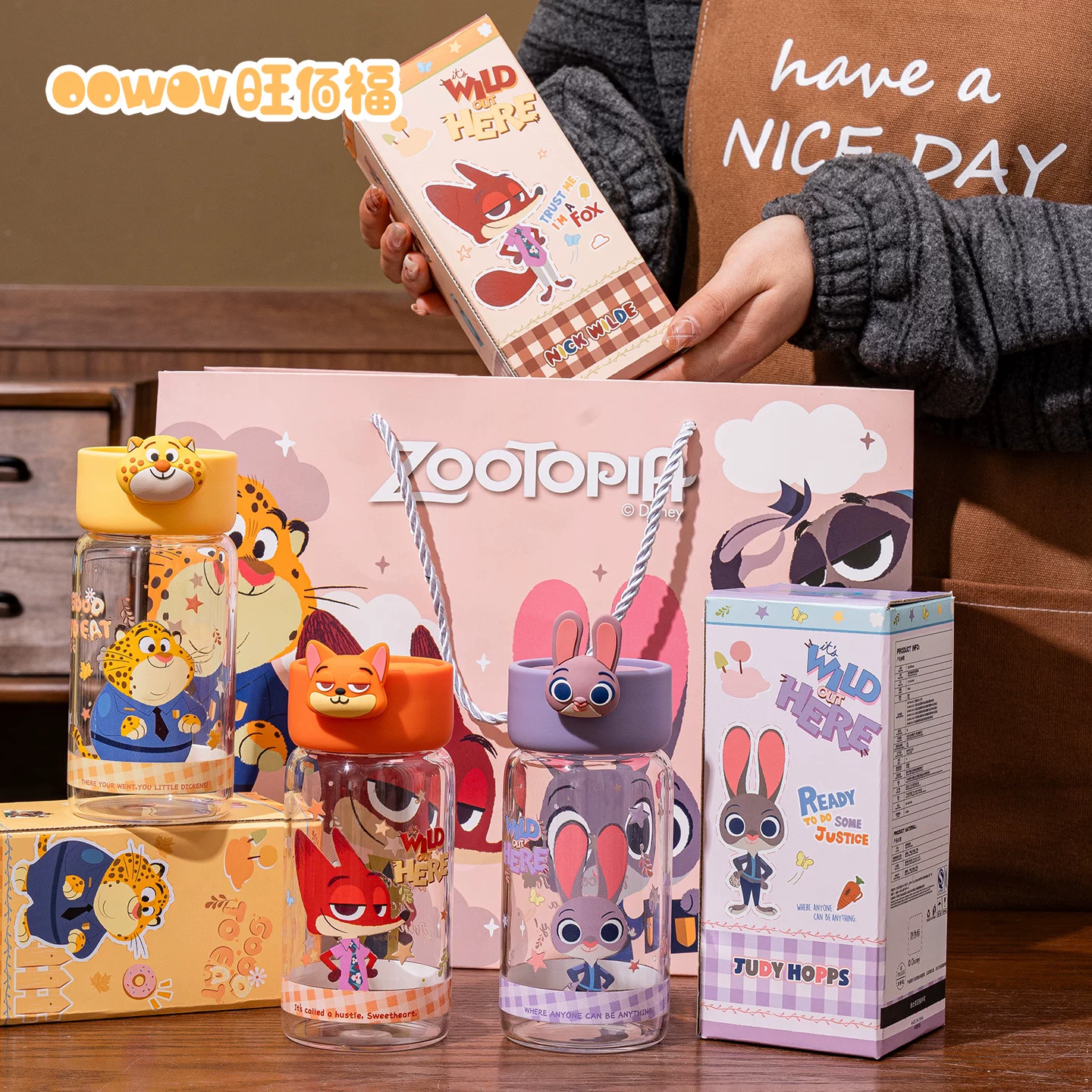 Чашка для воды Zootopia из стекла для школьниц, особенная, с высокой внешностью и термостойкостью, портативная чашка