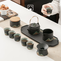 Japanese tea set Kung fu 6 cups of tea household with minimal Zen Dry Bubble complete gift box custom logo