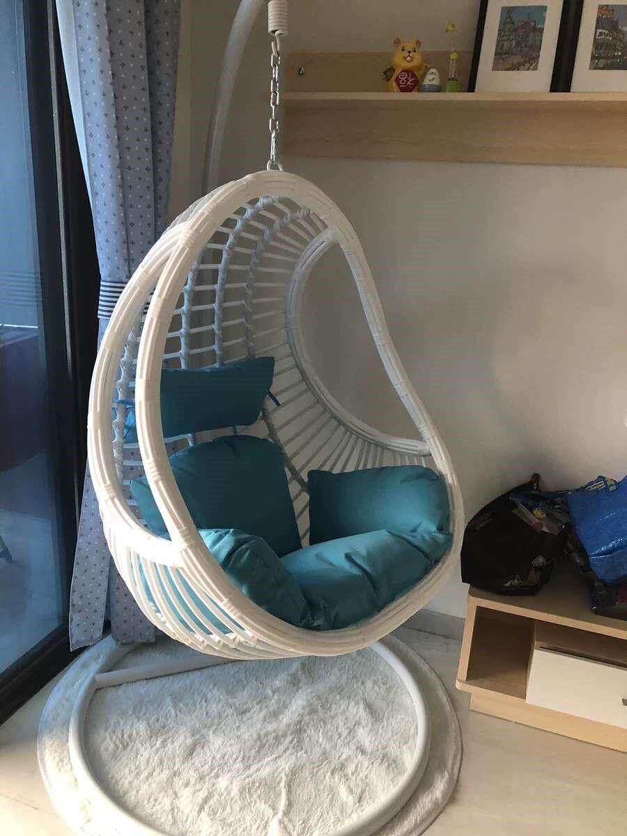 Chair Patio Children Outdoor web Red Swings Seating Dorm room Outdoor Thousand-autumn Hanging Chair Seat Light Lavish Bedroom Cradle Chair Pendant