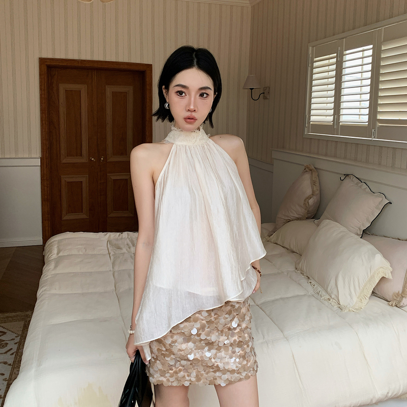 Thirteen Porridge Golden Girl Fashion Heavy Sequin Anti-Exposure Mid-Waist Slimming Bodycon Skirt for Women