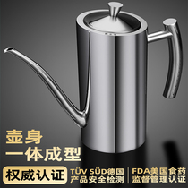 German 304 stainless steel oil pot household kitchen oil tank pan-filled soy sauce bottle European leak-proof seasoning bottle large capacity