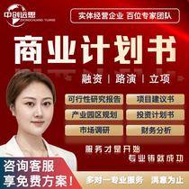 Business plan agency feasibility study report production plan planning financing project road show ppt writing