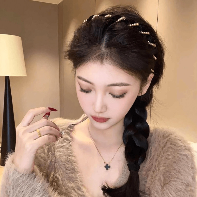 Pearl Wave Headband for Women, 2026 New Style, High Crown, Special Headband for Washing Face, Everyday Wear, Elegant Hair Clip/Hair Accessory