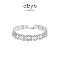 ABYBCHARMING necklace female summer design sense diamond necklace better our high-end light luxury choker