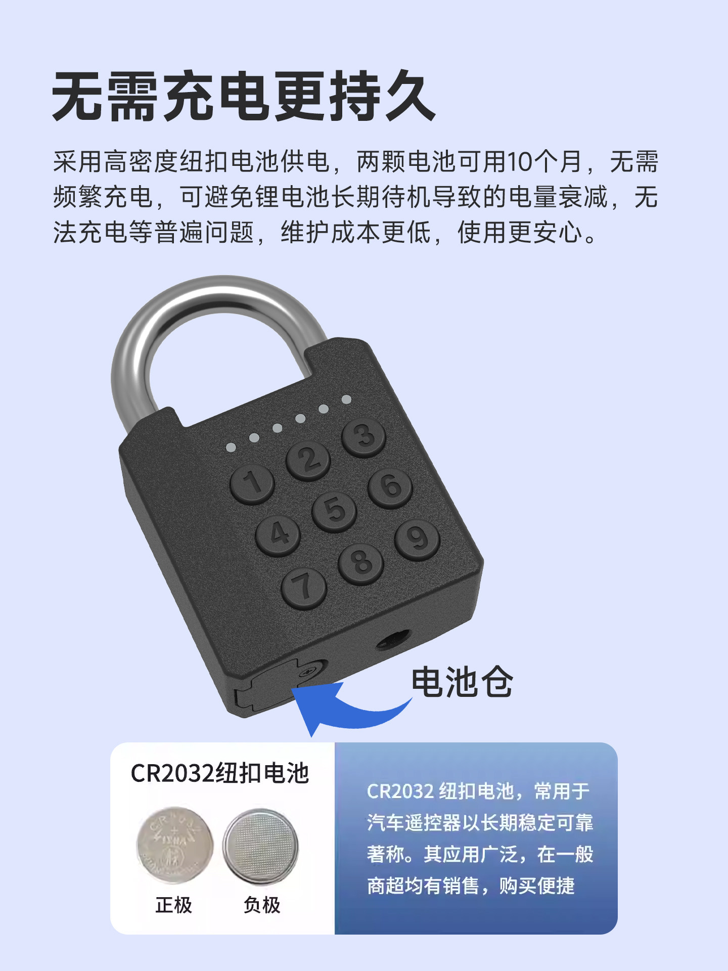 Easy Lock Password Padlock Smart Fingerprint Padlock Outdoor Waterproof Household Rural Gate Lock Electronic Lock Large Size