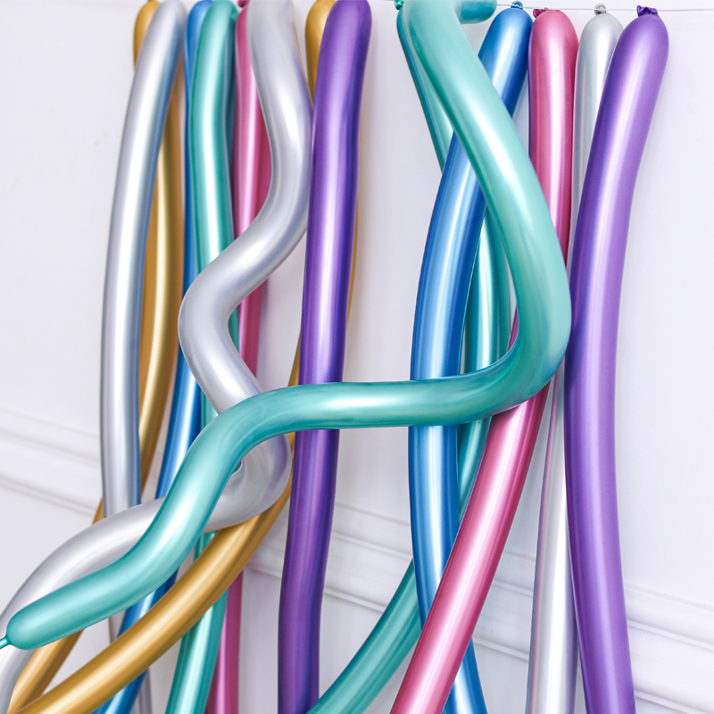 Magic Metal Strip Balloons Children's Birthday Party Decoration Christmas New Year's Day Event Performance Thickening 100 Packs