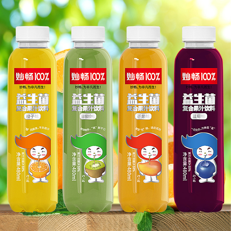 【首单+签到】益生菌果汁饮料480ml*4