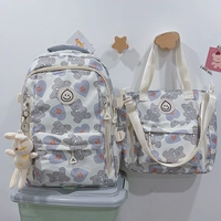 Синий рюкзак+дополнительная сумка (с холмом кролика)