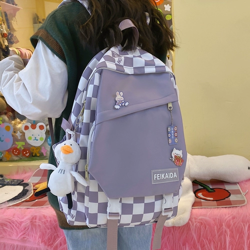 Дизайнерский ранец, универсальная сумка через плечо, вместительный и большой рюкзак для школьников, ноутбук для путешествий, тренд сезона, для средней школы, подходит для подростков