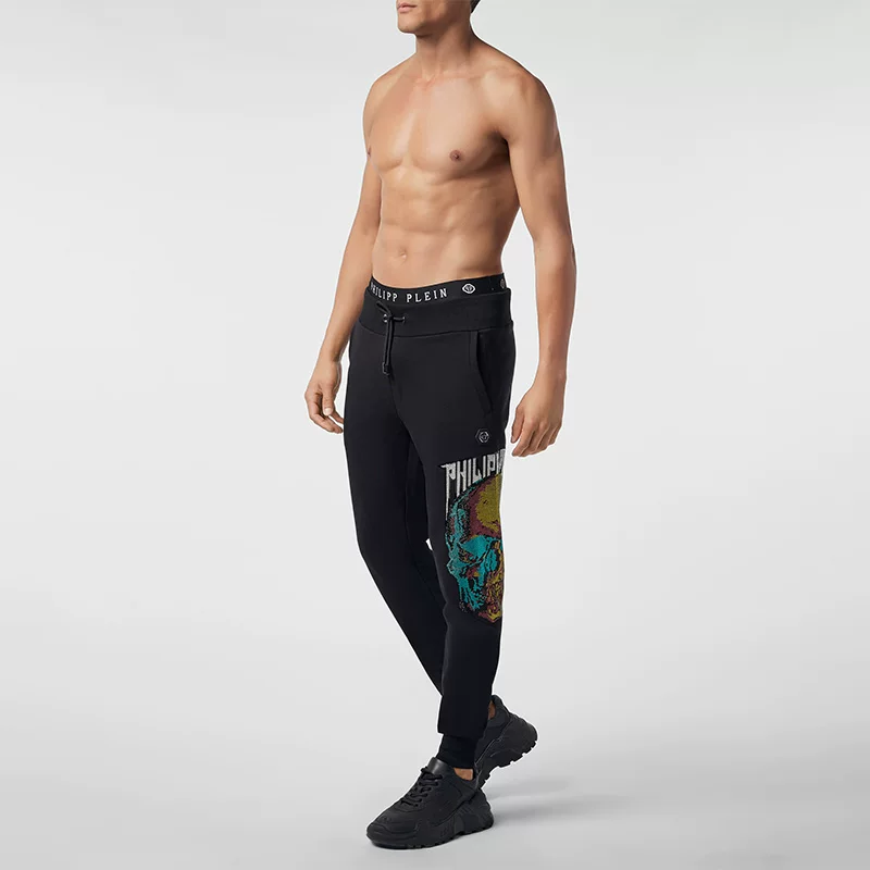 Спортивные штаны Philipp Plein мужские орхидейный пламенный принт спортивные брюки Philippipland