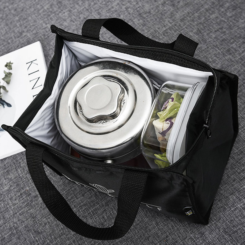 Insulated bag bento bag tote bag aluminum foil thickened large large capacity with rice bag rice bag lunch box bag hand