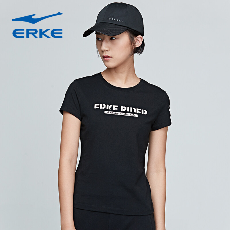 Hongxinglk short sleeve T-shirt spring and summer round sleeve fall dress new Han letter leisure tops