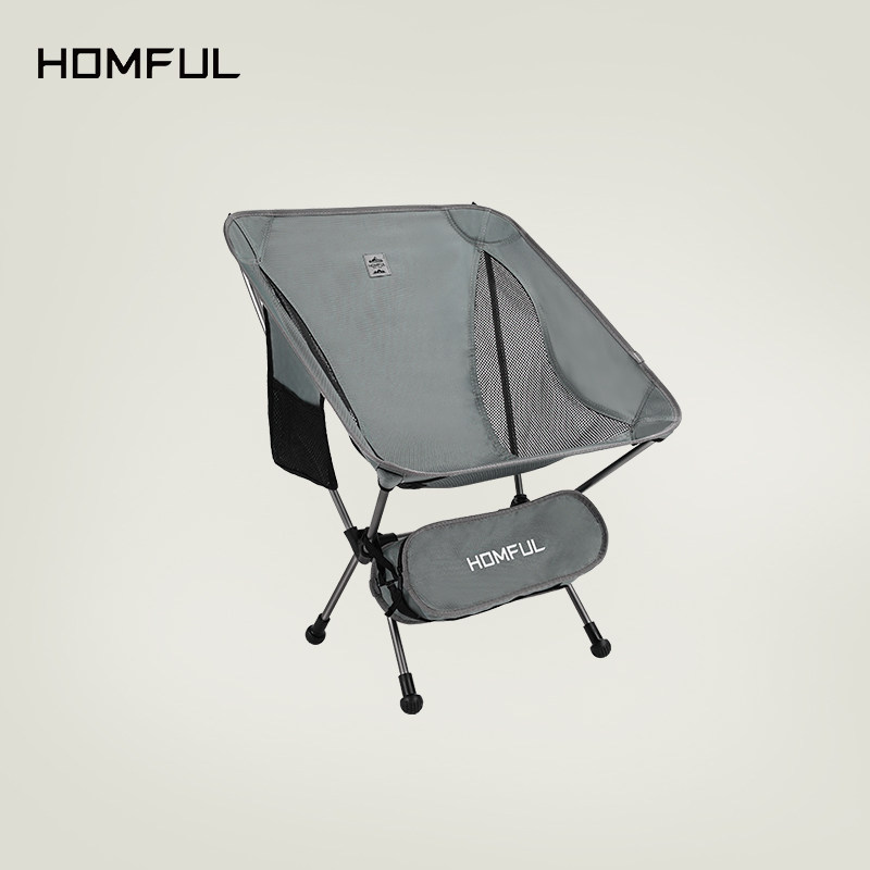 HOMFUL Haofeng outdoor folding chair portable fishing armchair picnic stool beach lounge chair camping moon chair