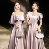 Сиреневое летнее платье подружки невесты, вечернее платье, по фигуре