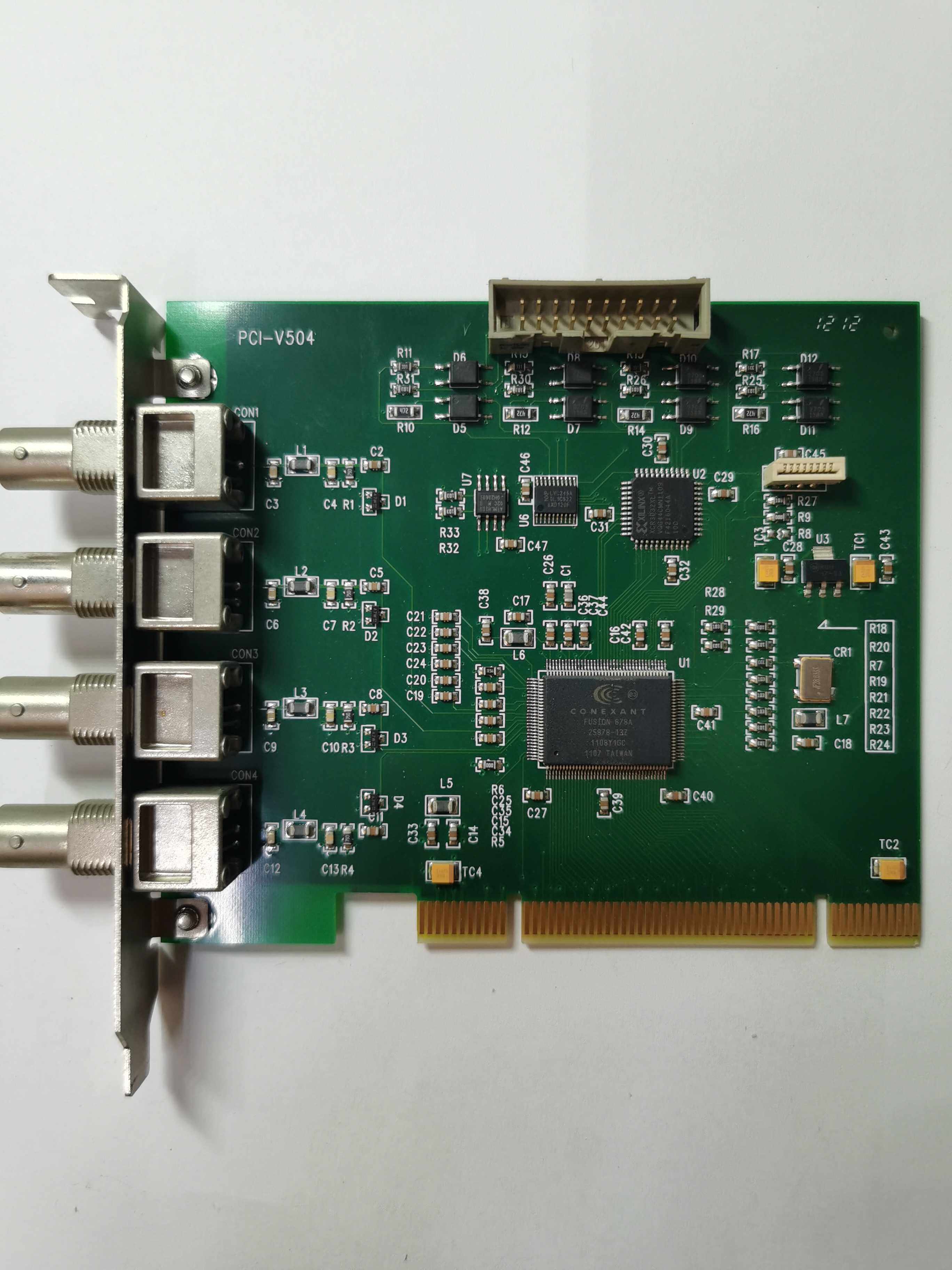 PCI V504 image capture card four-channel film color black and white image recognition capture card