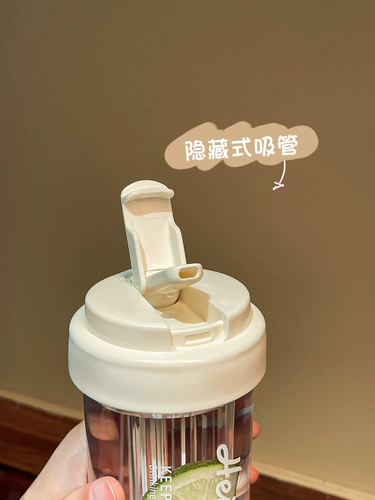 Тритан водяной чашкой девочки высокая стоимость новой новой спортивной чашки 2024 г. Портативная летняя высокая температура складная чашка кофе