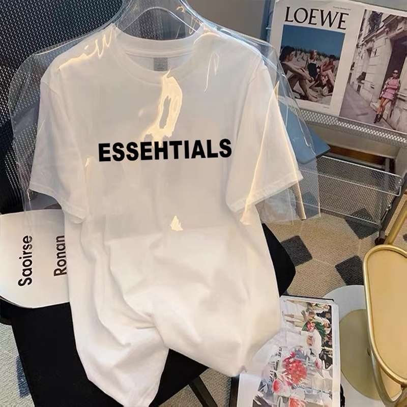 Pure Cotton White Long T-Shirt for Women, 2025 Summer American Style Letter Print, Niche Trendy Loose Half-Sleeve Top for Women