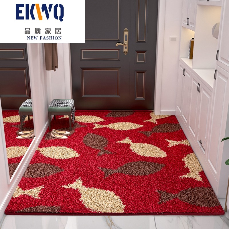 Entrance door floor mat door mat entrance carpet entrance non-slip absorbent bathroom mat home door light luxury foot pad