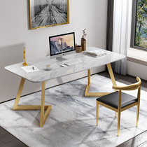 Nordic marble office staff work computer desk office desk and chair small apartment study desk writing table