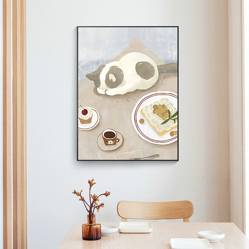 Мощный счетчик коробка декоративная живопись, избегание отверстий, кошачья жир джорун комиксы милая кошачья распределительная коробка электрическая шлюза висящая картина