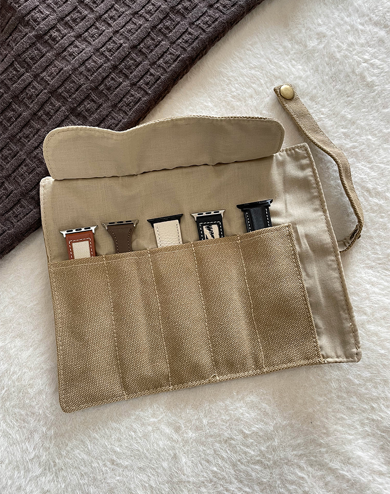 PAPI new minimalist canvas meter with containing kit iwatch travel multifunction digital accessories Containing Finishing Bag
