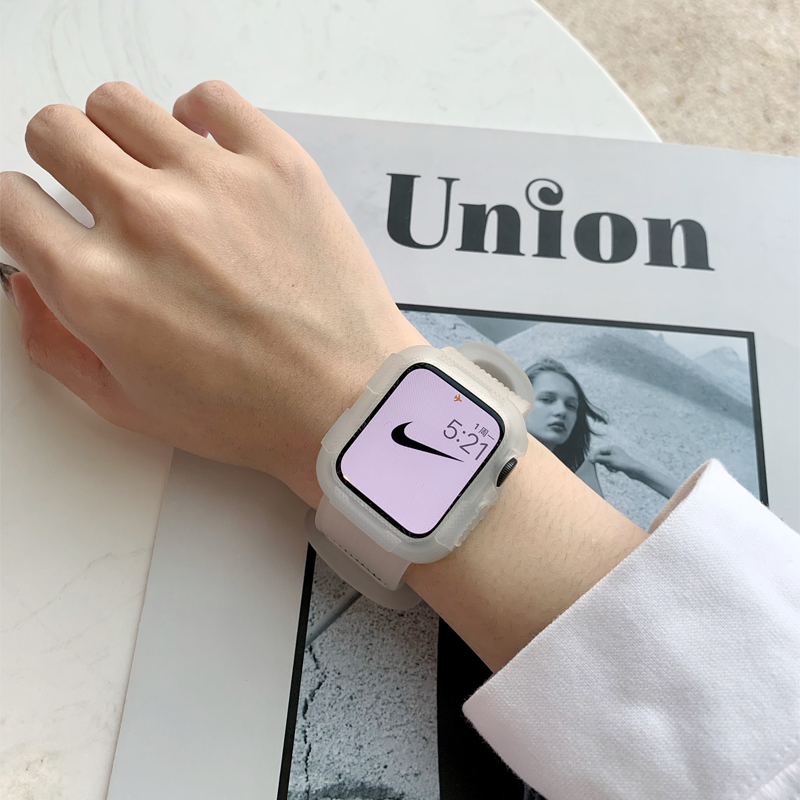 Glacier Transparency Applicable iwatch7 watch watch with AppleWatch6543 generation of SE Tide Men and Women models