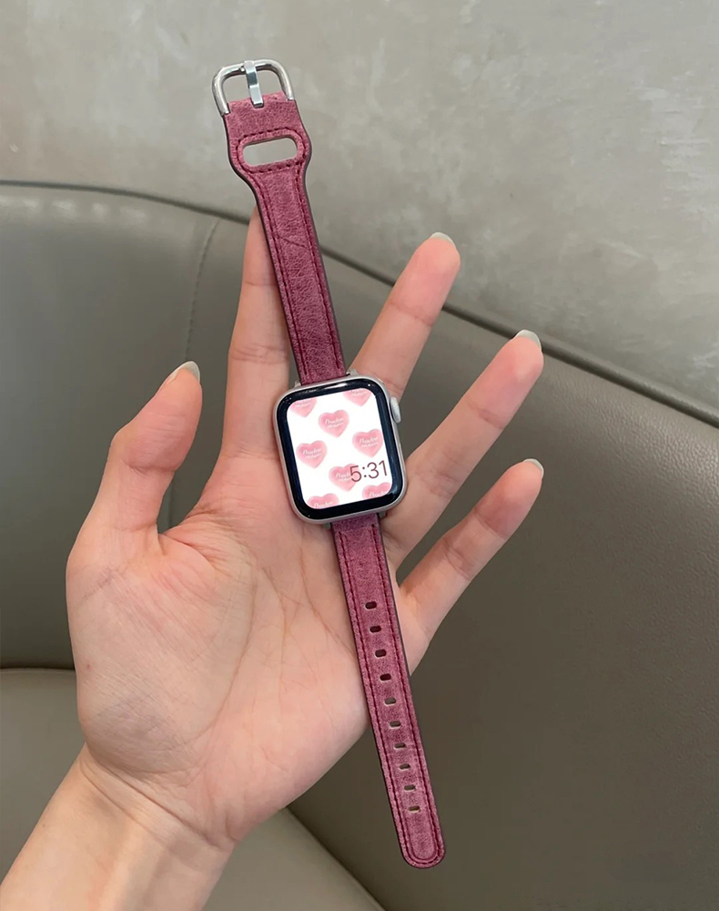 New retro genuine leather for iwatch7 Apple Watch with applewatch6543SE female 40 44mm