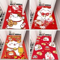 Cartoon lucky cat entrance mat carpet entrance door mat toilet entrance mat toilet entrance mat kitchen door mat