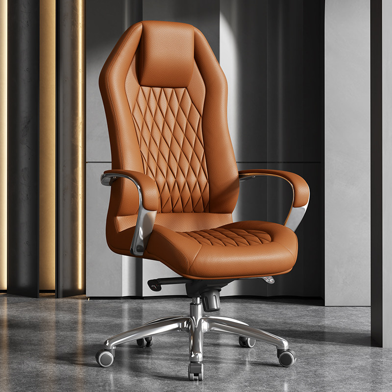 Fukai Luxury boss chair can lie in real leather office chair comfortable for long sitting computer chair upscale big class chair President chair